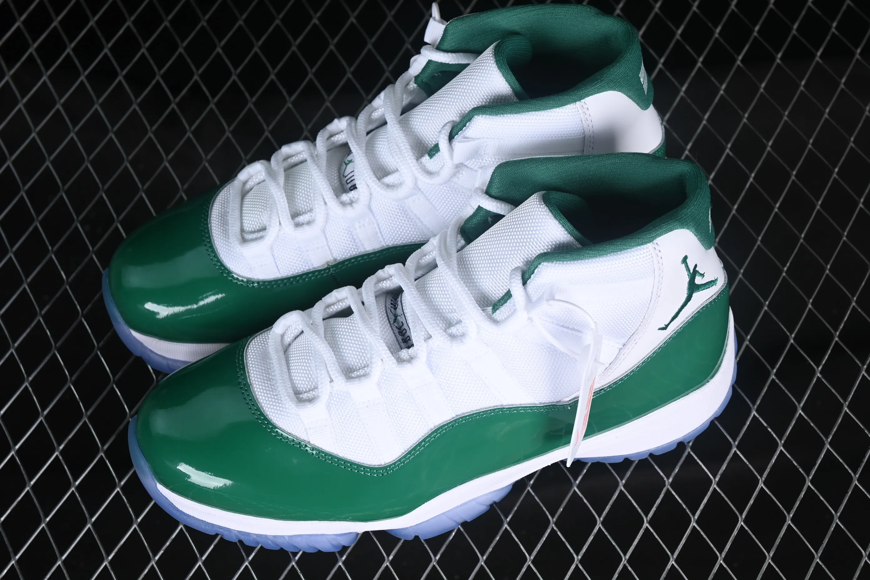 All categories Air Jordan Jordan series basketball shoes Air Jordan 11 Air Jordan 11 Retro "White And Green" AJ11 Joe 11 patent leather white and green CT8012-113
